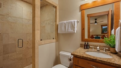 Ensuite for first king bedroom suite, upper level
