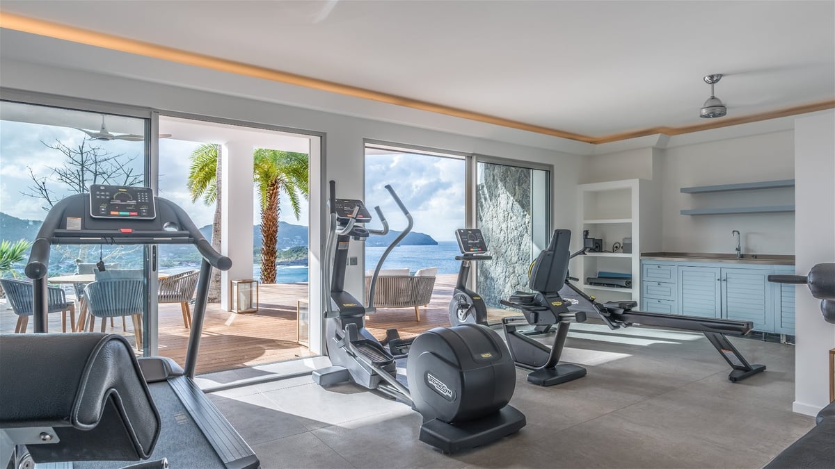 Fitness & Jacuzzi: On the lower level. Fully equipped with rowing machine, stepper, treadmill, weigh - Image 44