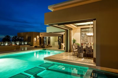 Take a swim in the spacious pool at Villa Renata