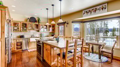 Kitchen with high end appliances
