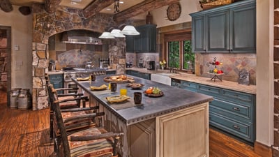 Kitchen with island seating