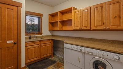 Laundry room on main level