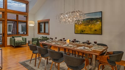 Dining area seats up to 10