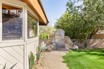 Private, outdoor shower
