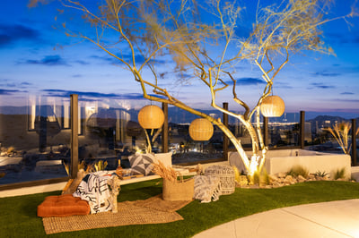 Snuggle up with your favorite book under the stars