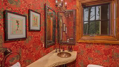 Powder bath on main level