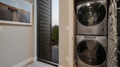 Laundry space on upper level