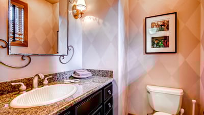 Main level powder room
