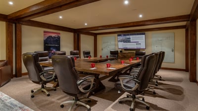 Conference room seats 12