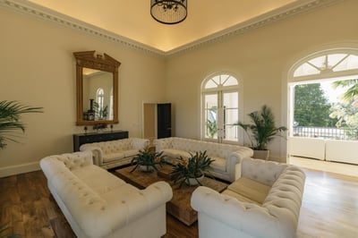 9BDR ocean view villa with full staff, golf carts, movie theater and gym
