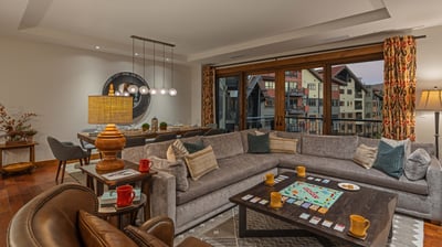 Great room with balcony access