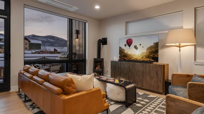 Great room with views and fireplace
