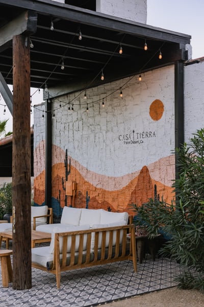 One of many amazing and unique seating areas to enjoy the beautiful surroundings