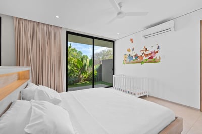 Baby crib included: making room for your little one.