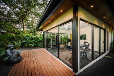 Outdoor Yoga Deck and Gym Area