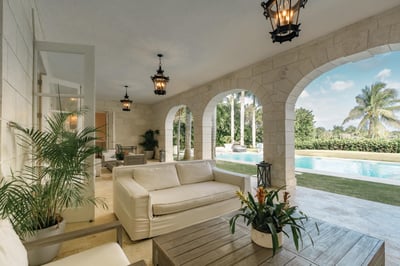 9BDR ocean view villa with full staff, golf carts, movie theater and gym