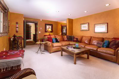 Family room on lower level