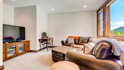 Main level family room with TV