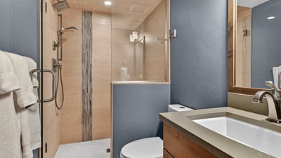 Lower level bath