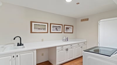 Large laundry room on lower level