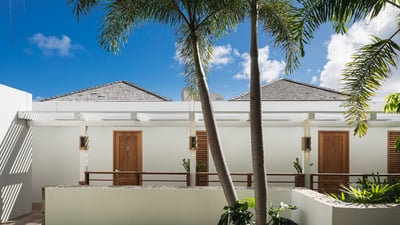 Outdoors: A staff bedroom is avaiable on request, located on the lower level. Private parking at the