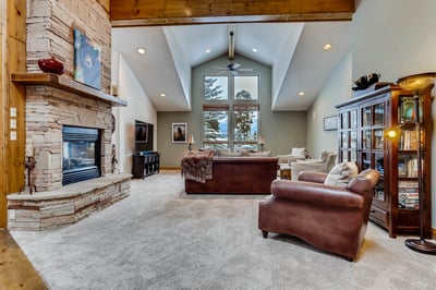 Double sided fireplace