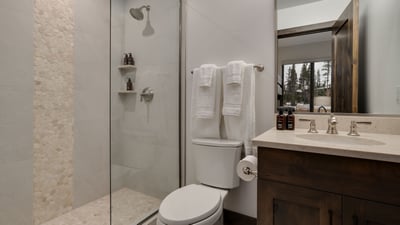 Ensuite for the bunk bedroom on the lower level