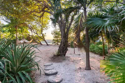 Private steps to the beach.