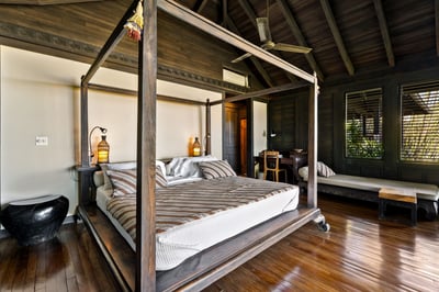 #6. Queen-sized bed, private porch, and ensuite!