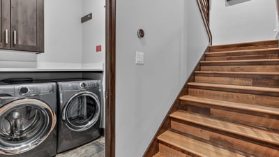 Downstairs laundry room