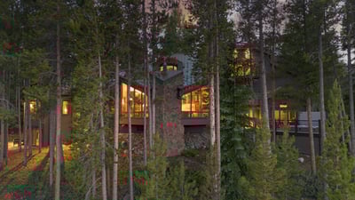 Exterior with living room and hot tub
