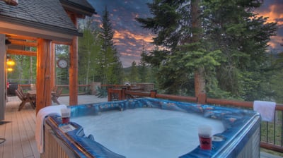 Hot tub, Main Level -  With views