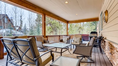 Outdoor patio seating