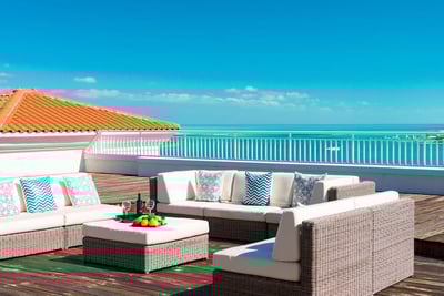 Blue Haven Resort,2 BDM Oceanfront Penthouse Suite at Blue Haven Resort