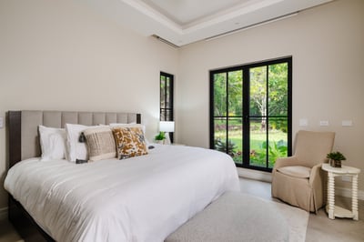 Beige Primary Suite 1 (Main House): King Bed, Sofa Bed