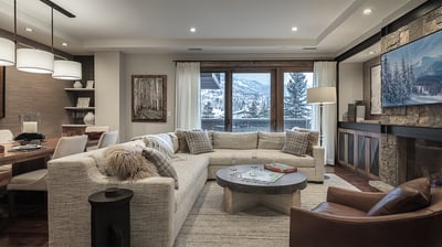 Enjoy the views from the cozy living area