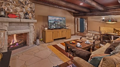 Family room on lower level
