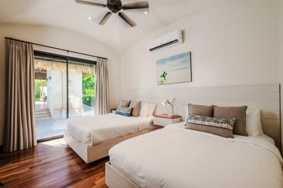 #3. Downstairs, you've got the perfect PJ party room, with easy access to the terrace and pool.