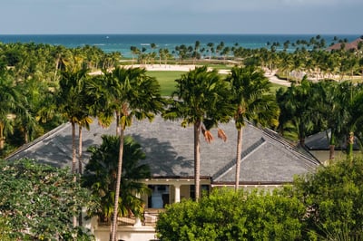 9BDR ocean view villa with full staff, golf carts, movie theater and gym