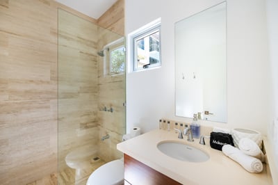 #4. Enjoy the comfort and privacy of your ensuite bathroom with all bathroom essentials.