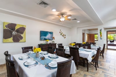 This dining area seats 32 comfortably!