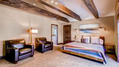 King suite on upper level