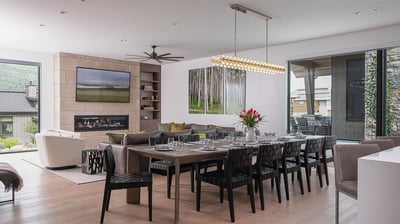 Dining area on main level seats 12