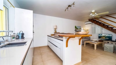 Living Area & Kitchen