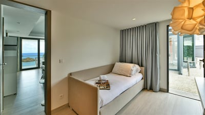 Bedroom 5: Upper level. Ideal for a staff member, or a teenager. Single size bed, air cond