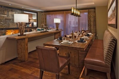 Dining area with seating for 10