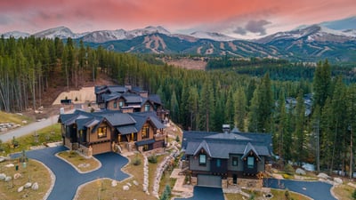 Aerial view of River Haus