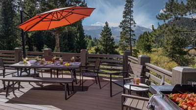 Outdoor Grill and table view