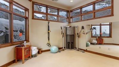 Fitness room on main level