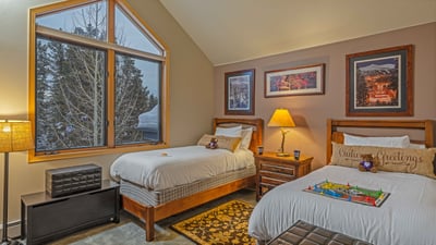 Bedroom 2, Upper Level - Twin bedroom on upper level